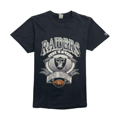 (S) Vintage 90s Los Angeles Raiders Tee Black | Vintage Clothing Store Canada