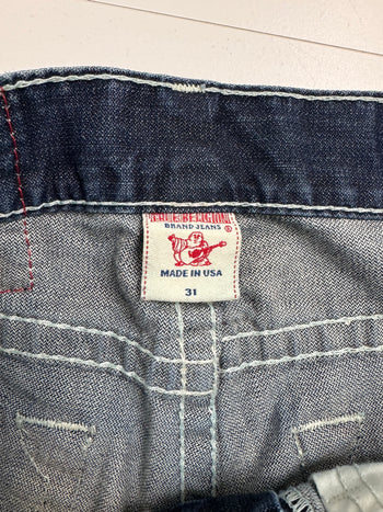 Vintage Y2k True Religion Bobby Big T Cut Denim Pants