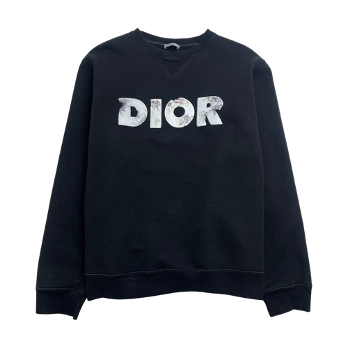 Dior Arsham Logo Crewneck Black (USED) | Vintage Clothing Store Canada