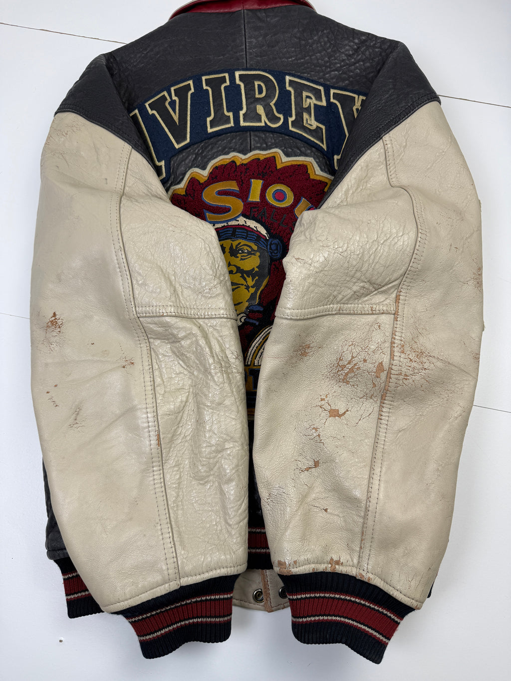 Vintage Avirex Sioux Varsity Leather Jacket