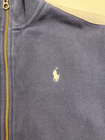 (M) Vintage Polo Ralph Lauren Full-Zip Sweatshirt Navy