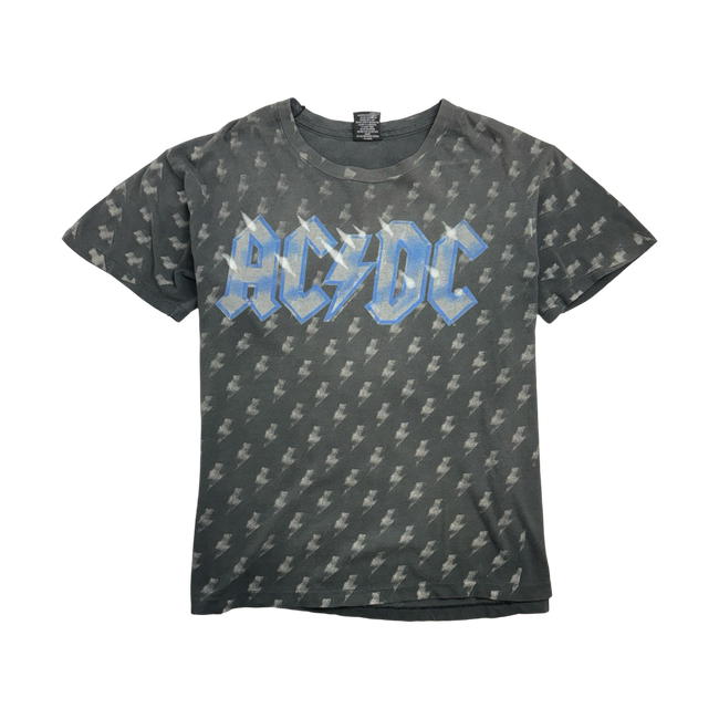 (L) Vintage '91 AC/DC Thunder Struck Tee Faded Black