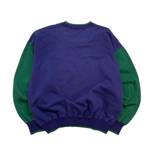 Vintage 90s Nike Basketball Sweatshirt Purple/Green | Vintage Clothing Store Canada