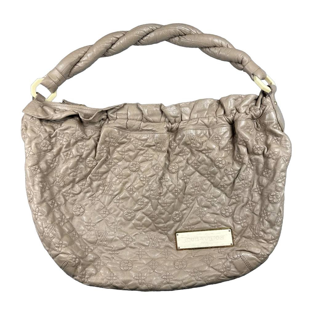 Louis Vuitton Olympe Nimbus Monogram GM Shoulder Bag Beige
