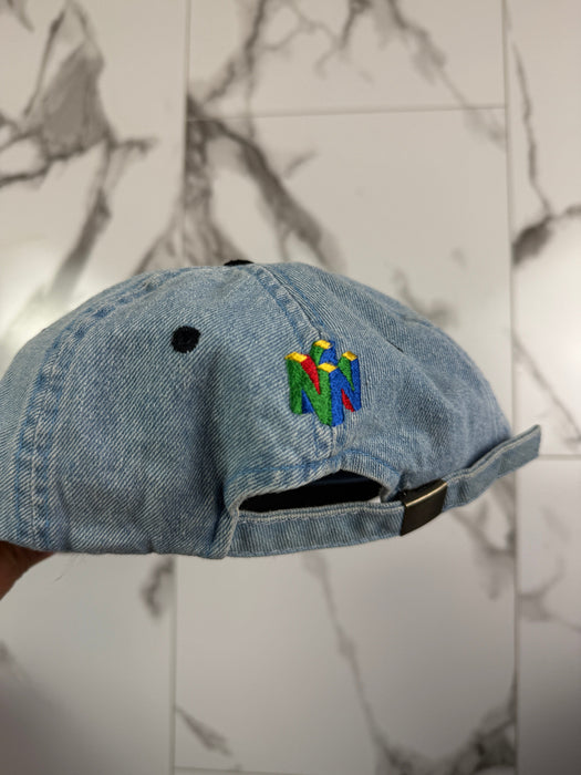 Vintage Nintendo 64 Denim Strapback Hat | Vitnage Clothing Store Canada