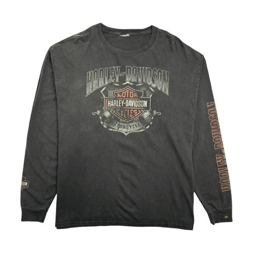 (XL) Vintage 2000s Harley Davidson El Paso L/S Tee Navy | Vintage Clothing Store Canada