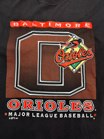 (L) Vintage '97 MLB Baltimore Orioles Tee Black