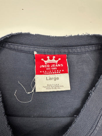 Vintage Y2K JNCO Snake Crown Tee Black