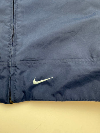 (L) Vintage Nike Fleece Lined Zip-Up Jacket Navy