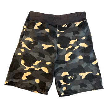 BAPE Camo Sweatshorts Black (USED)