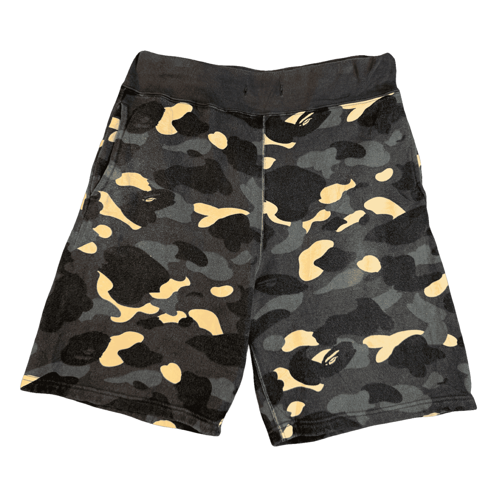 BAPE Camo Sweatshorts Black (USED)