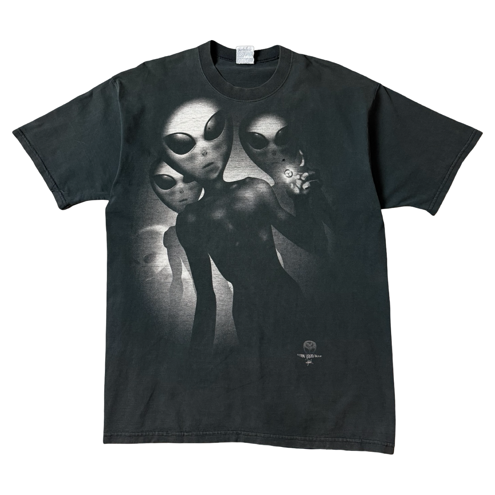 Vintage 90’s Liquid Blue Alien Tee Black