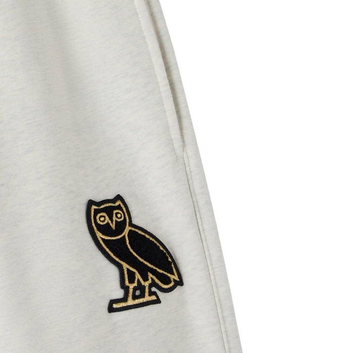 OVO Signature Open Hem Sweatpants Ash Heather Grey | Vitnage Clothing Store Canada