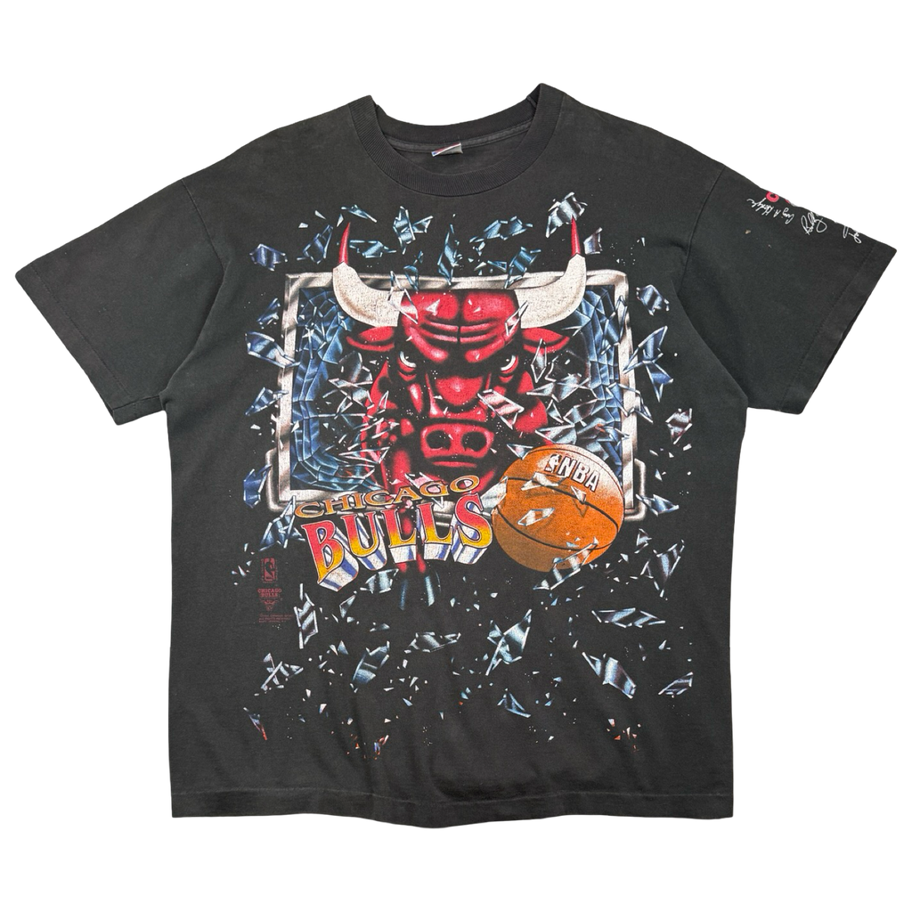 Vintage Chicago Bulls Shattered Backboard Tee Black