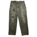 Carhartt Distressed Double Knee Carpenter Pants Olive