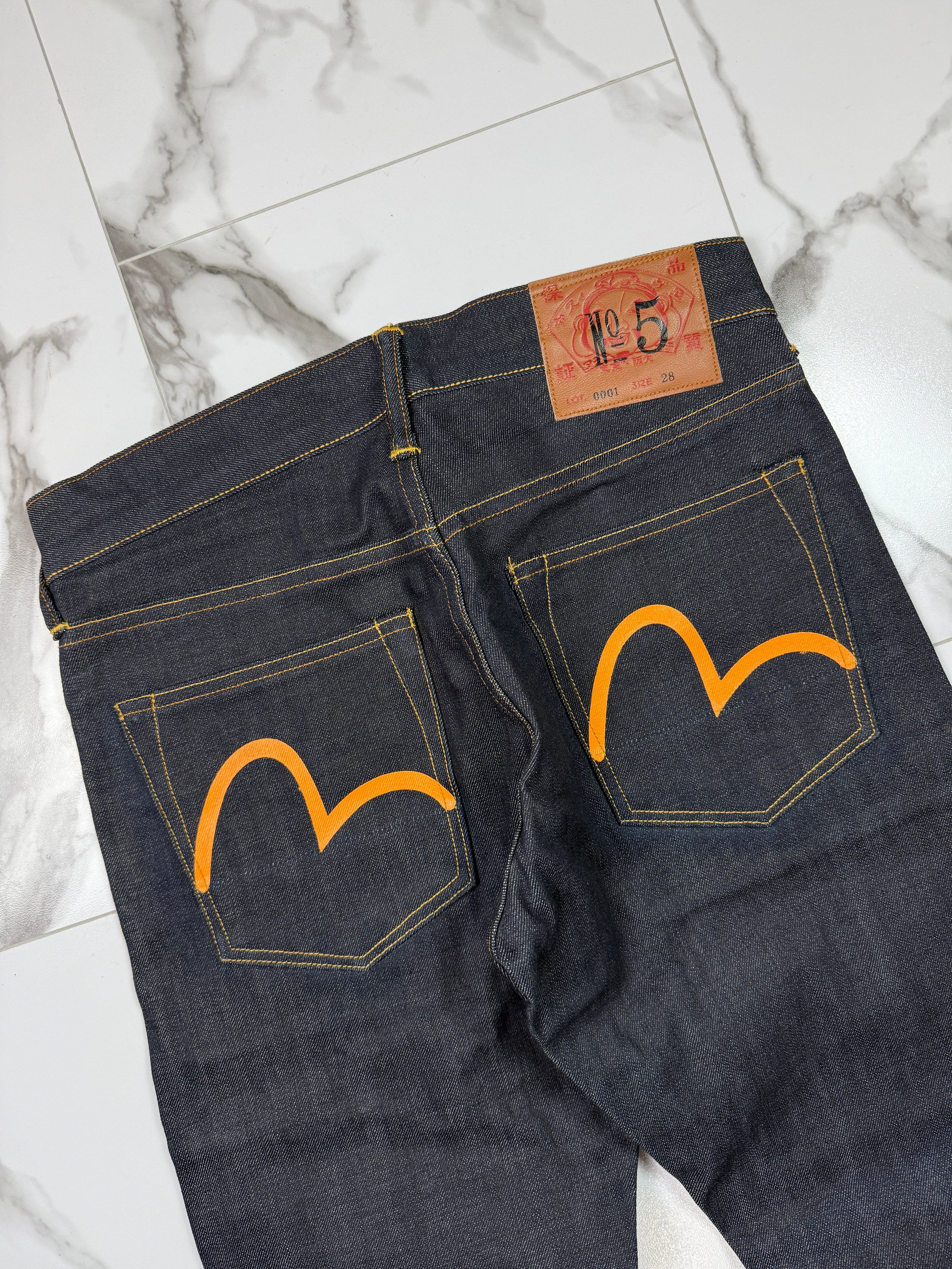 Vintage Evisu Lot 0001 No.5 Double Seagull Denim Pants