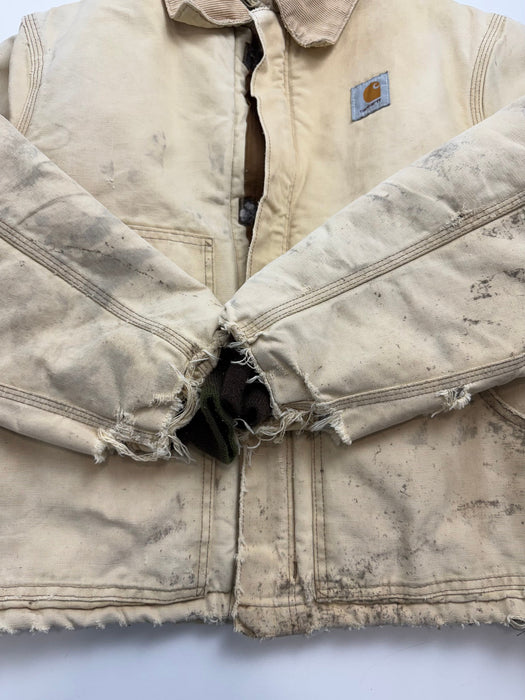 Vintage Carhartt Distressed Arctic Jacket Beige | Vitnage Clothing Store Canada