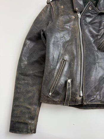 Vintage Harley Davidson Biker Leather Jacket