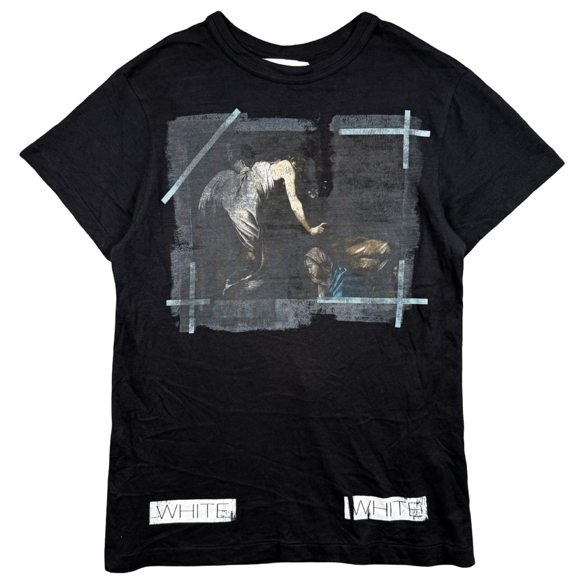 OFF-WHITE Caravaggio Painted Tee Black (USED)