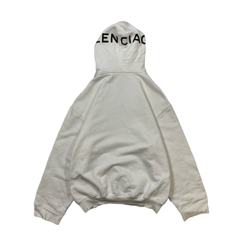 2017 Balenciaga Cocoon Hoodie White (USED)