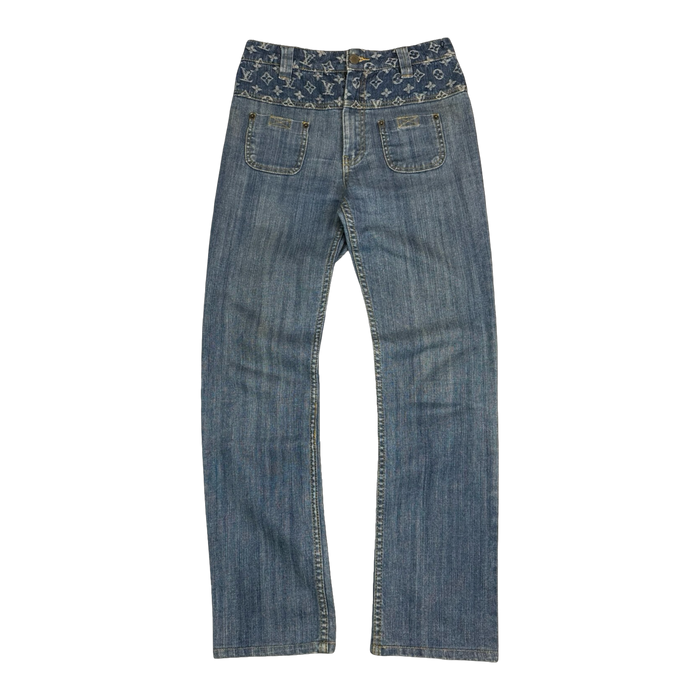 Women’s Louis Vuitton Denim Waist Monogram Pants | Vitnage Clothing Store Canada