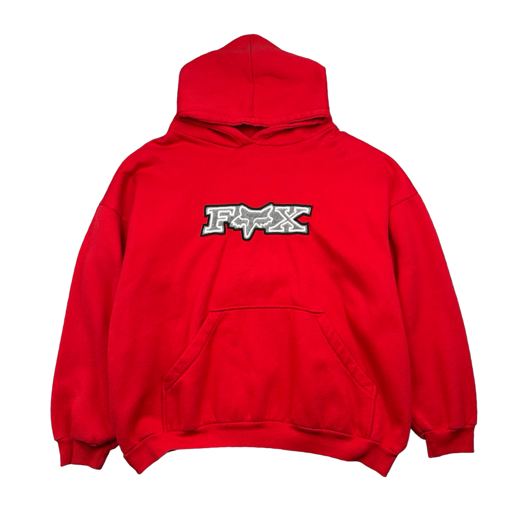 Vintage Fox Racing Logo Hoodie Red