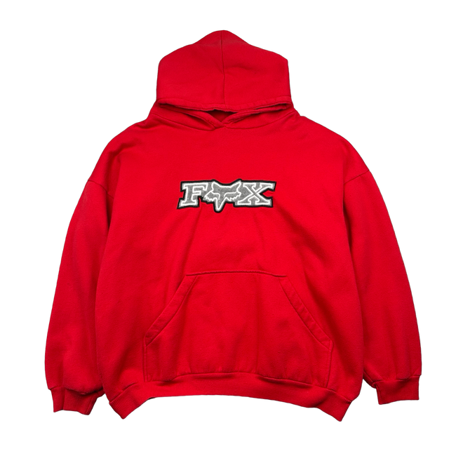 Vintage Fox Racing Logo Hoodie Red
