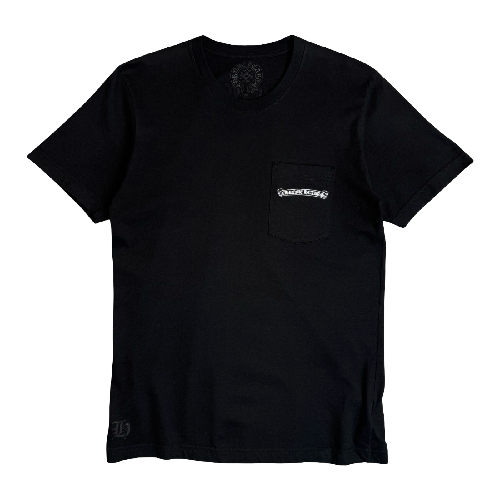 Chrome Hearts USA Script Logo Pocket Tee Black