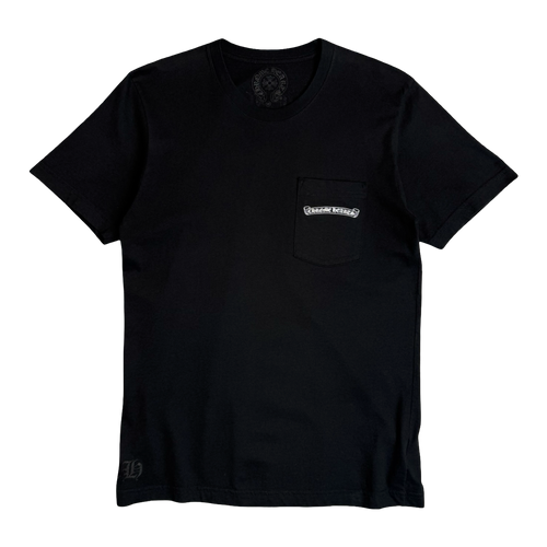 Chrome Hearts USA Script Logo Pocket Tee Black | Vintage Clothing Store Canada