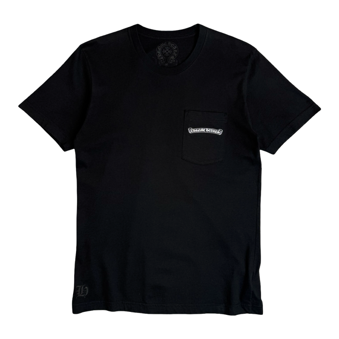 Chrome Hearts USA Script Logo Pocket Tee Black | Vitnage Clothing Store Canada