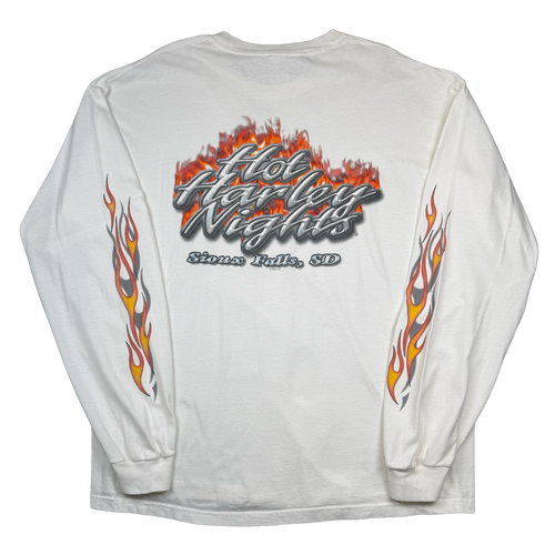Vintage Harley Davidson Hot Harley Nights L/S Tee White | Vintage Clothing Store Canada