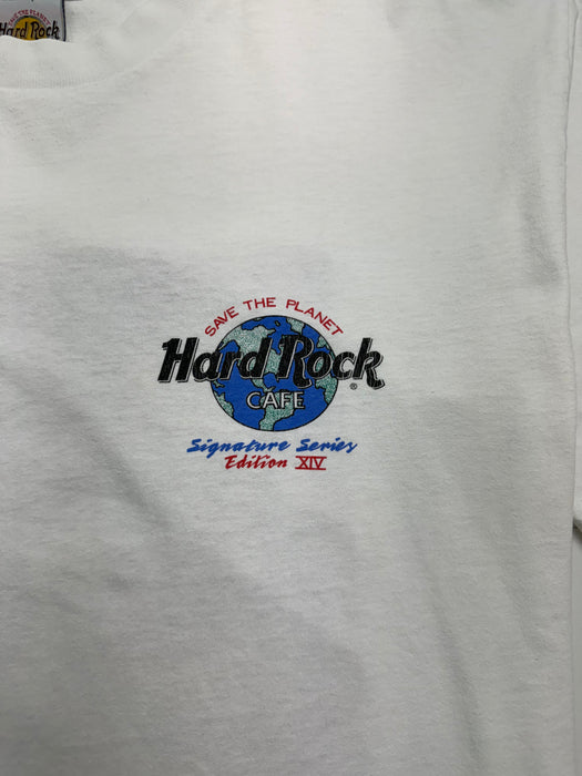 (L) Vintage '97 Witness - Eyes Open Hard Rock Cafe Tee White | Vitnage Clothing Store Canada