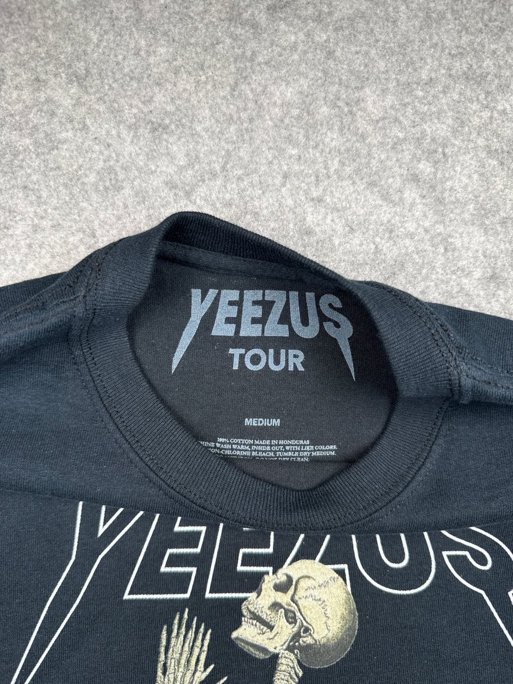 Kanye West Yeezus Skeleton God Wants You Tee Black