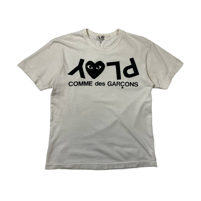 Commes Des Garcon PLAY Heart Shirt White (USED) | Vitnage Clothing Store Canada