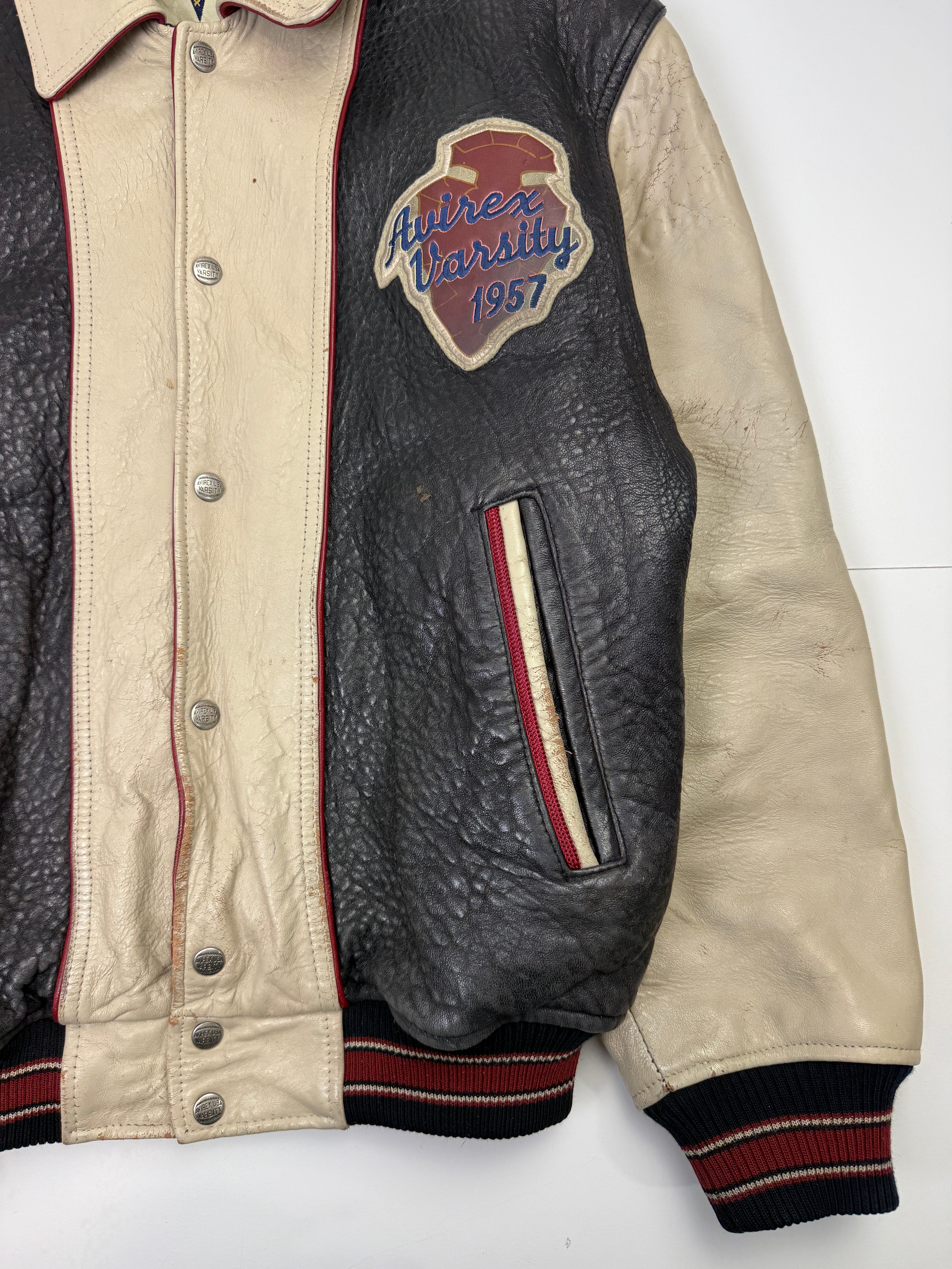 Vintage Avirex Sioux Varsity Leather Jacket