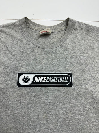 Vintage 90s Nike Basketball Tee Grey