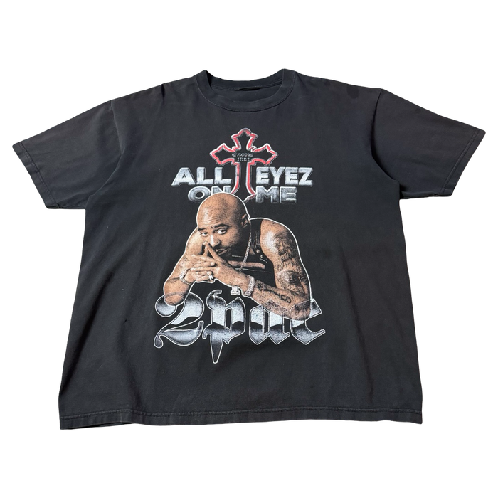 Y2K Tupac All Eyez On Me Tee Black | Vitnage Clothing Store Canada