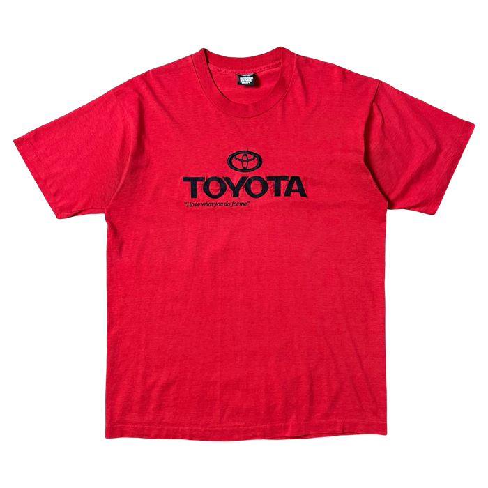 Vintage Toyota Logo Tee Red | Vitnage Clothing Store Canada