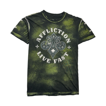 Vintage Y2k Affliction Tee Black/Green