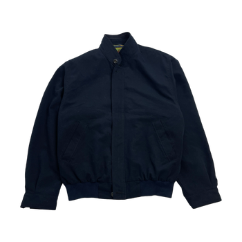 (L) Vintage Casanova Zip-Up Harrington Jacket Navy