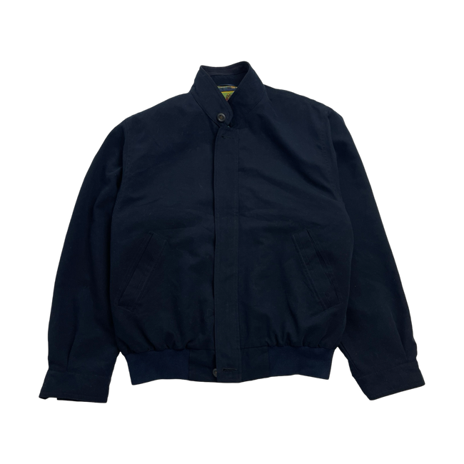 (L) Vintage Casanova Zip-Up Harrington Jacket Navy