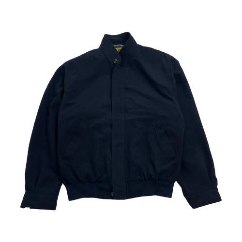 (L) Vintage Casanova Zip-Up Harrington Jacket Navy | Vintage Clothing Store Canada