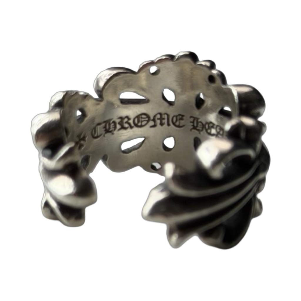 Chrome Hearts Double Floral Cross Ring 11