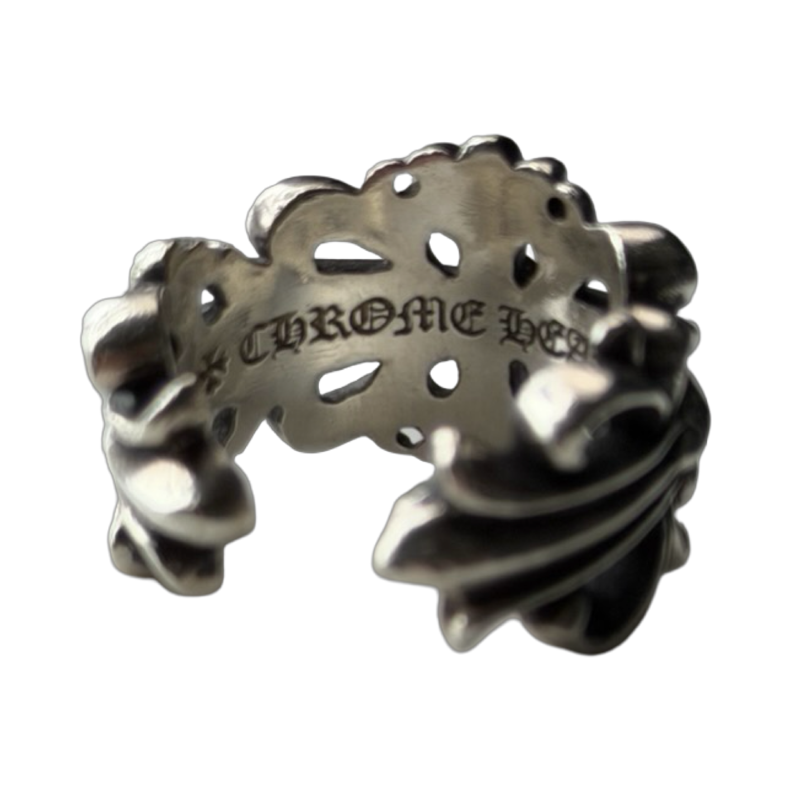 Chrome Hearts Double Floral Cross Ring 11