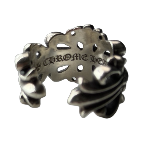 Chrome Hearts Double Floral Cross Ring 11