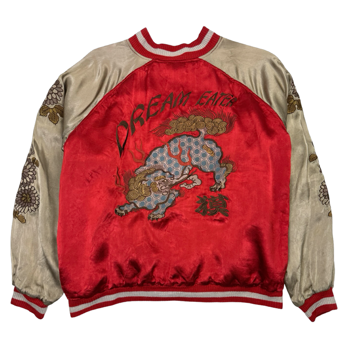 Vintage Embroidered Japanese Reversible Souvenir Jacket Red | Vitnage Clothing Store Canada