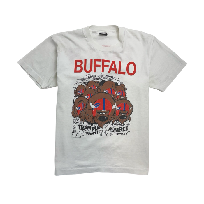 (M) Vintage '89 Buffalo Bills Tee White | Vitnage Clothing Store Canada