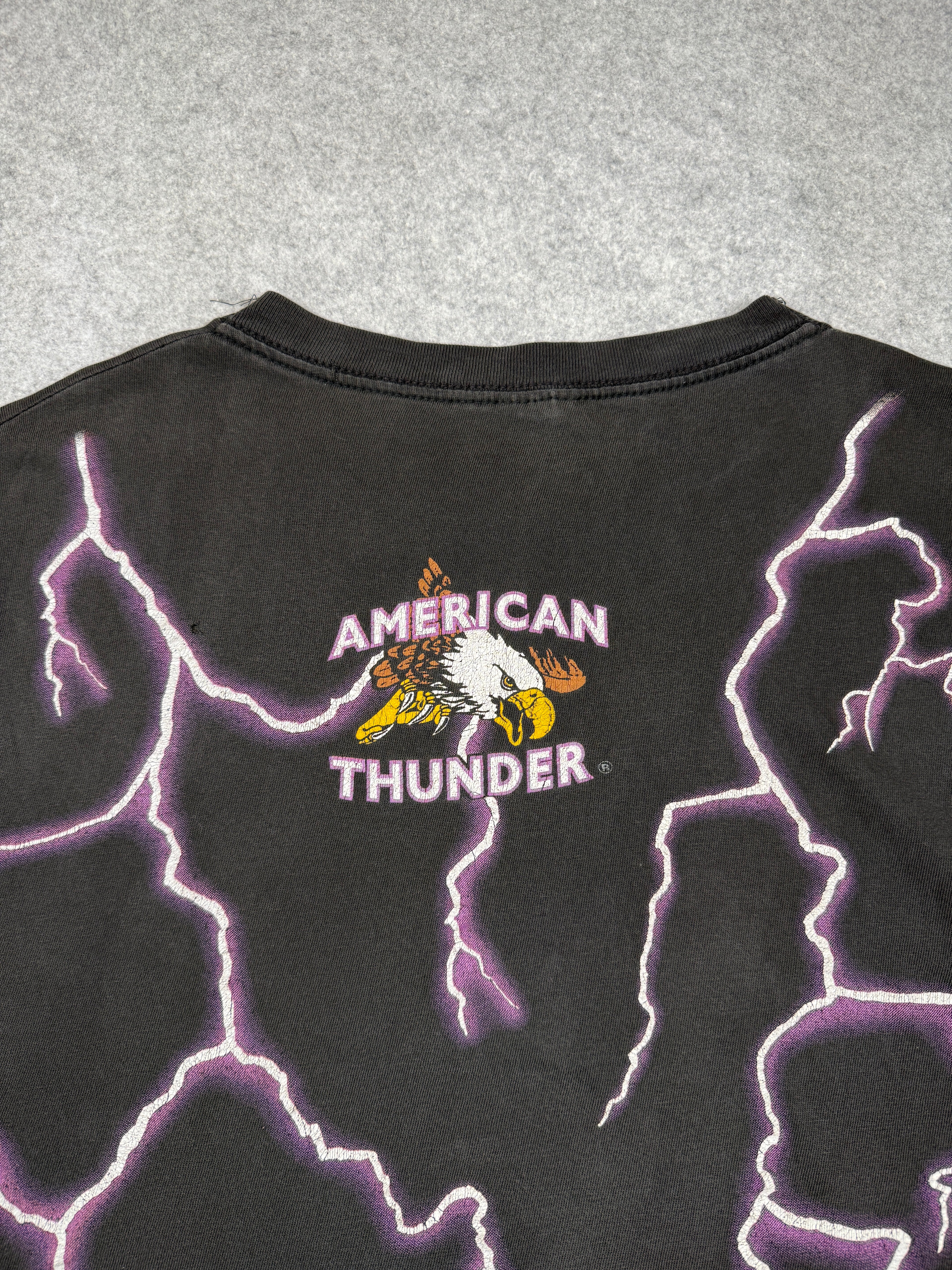 Vintage American Thunder Leader Of The Pack Tee Black