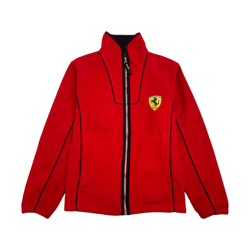 (S) Vintage '99 Scuderia Ferrari Full Zip Fleece Red | Vintage Clothing Store Canada