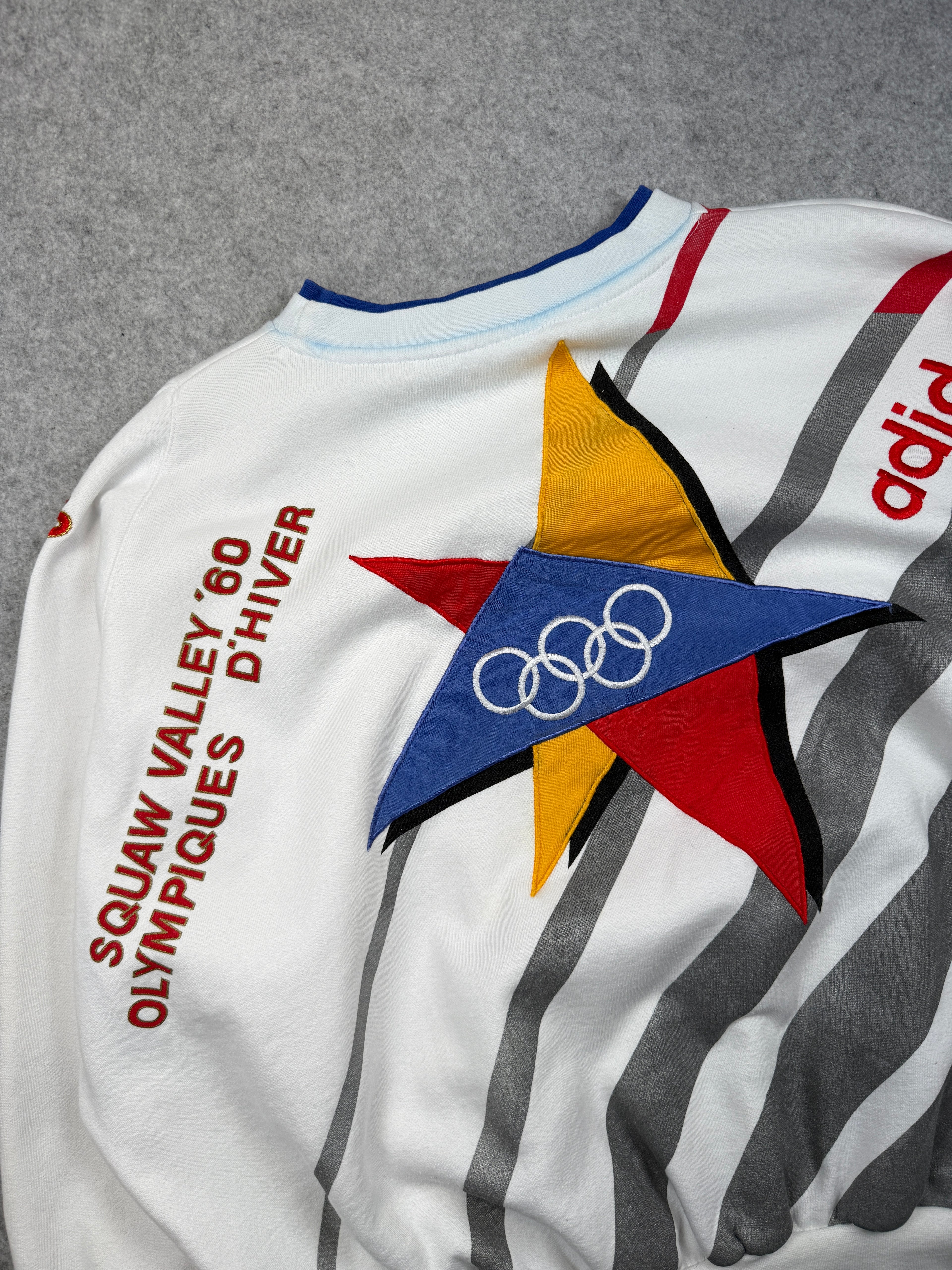 Vintage Adidas 2nd Olympic Winter Games St Moritz Sweatshirt White